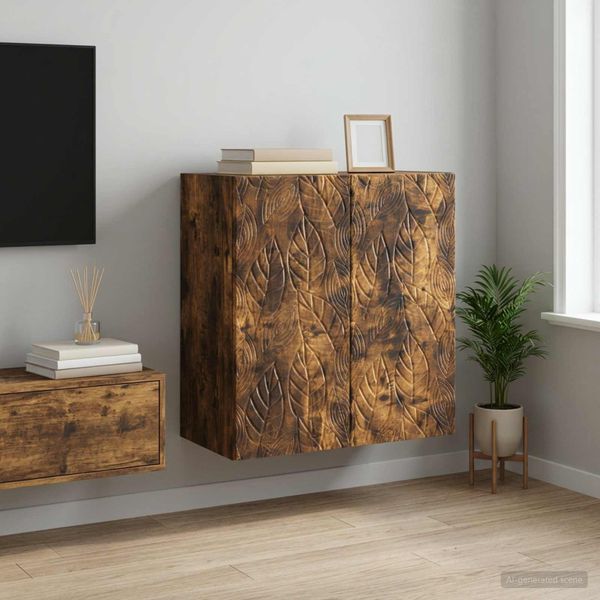 vidaXL Nástenná skrinka 59 x 31 x 60 cm Kompozitné drevo Dymový dub