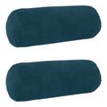 vidaXL Poťah na podložku 2 pcs HEERLEN Modrá Ø 15 x 40 cm Zamat