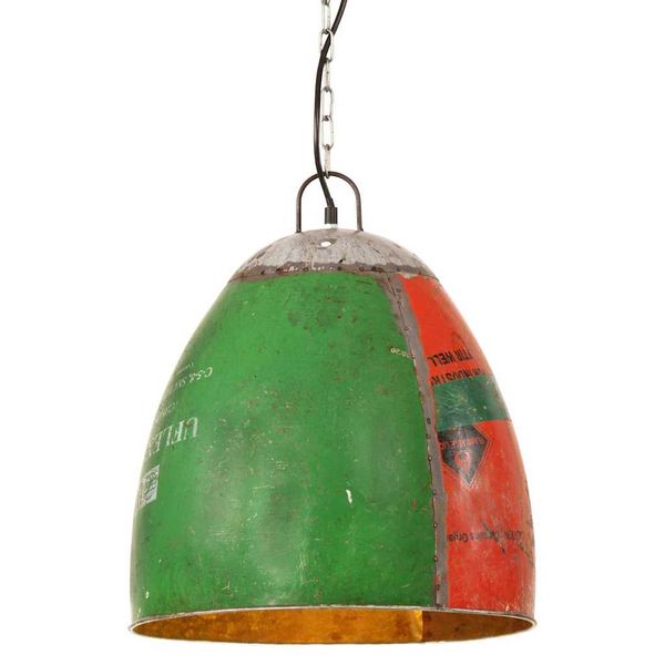 vidaXL Industriálna okrúhla závesná lampa 25 W farebná 42 cm E27
