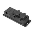 ORNO OR-AE-13165 zásuvka odolná gumičkou, 2x 230V, IP44