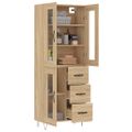 vidaXL Vysoká skrinka dub sonoma 69,5x34x180 cm spracované drevo