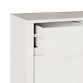 vidaXL Servírovacia skriňa Drammen Biela 114 x 43 x 75,5 cm