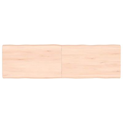 vidaXL Stolová doska 140x40x(2-6) cm neošetrený masív živé hrany