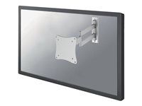 Držiak - plný pohyb - pre Displej LCD - strieborná - veľkosť obrazovky: 10"-27" - montáž na stenu