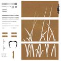 vidaXL Záhradná brána 85x150 cm, oceľ Corten, dizajn s trávou