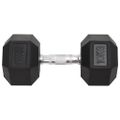 vidaXL Jednoručné činky 2 ks 10 kg celkové liatina
