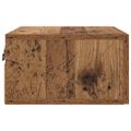 vidaXL Nočný stolík 35 x 35 x 20 cm Kompozitné drevo Staré drevo