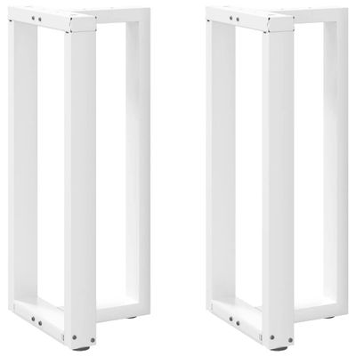 vidaXL Nohy barového stola v tvare T, 2 ks, biele, 50x35x(90-91) cm, oceľové