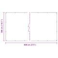 vidaXL Priehľadná plachta s okami 3x8 m PVC