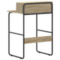 vidaXL Stôl s úložným priestorom Dub sonoma 60 x 50 x 91 cm