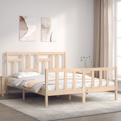 vidaXL Posteľ bez matraca 160x200 cm masívna borovica