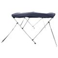 vidaXL Strieška Bimini s 3 oblúkmi a stenami 183x(170-182)x137 cm