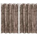 vidaXL Sametové závesy 2 ks Kapučínová 175 x 140 cm Zamat