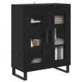 vidaXL Servírovacia skriňa Čierny dub 69,5 x 34 x 90 cm