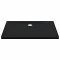 vidaXL Sprchová základná vanička s bodkami 100 x 80 x 4 cm ABS Čierna