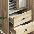 vidaXL Highboard so zásuvkou Sonoma dub 45,5 x 34 x 127 cm