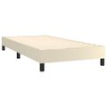 vidaXL Boxspring posteľ s matracom krémová 90x200 cm umelá koža