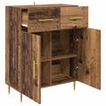 vidaXL Servírovacia skriňa Staré drevo 69,5 x 34 x 90 cm
