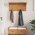 vidaXL Nástenný vešiak na kabáty SANDNES 87x30x42 cm borovicový masív