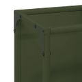 vidaXL Stojan na palivové drevo Olive Green 25x25x80 cm