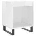vidaXL Nočné stolíky 2 ks lesklé biele 40x35x50 cm kompozitné drevo