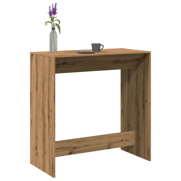 vidaXL Barový stôl dub artisan 102x50x103,5 cm kompozitné drevo