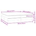 vidaXL Box Spring Posteľ s matracom Svetlosivá 180x220 cm Zamat