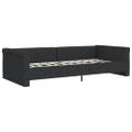 vidaXL Pohovka s USB čierna látková 90x200 cm