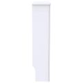 vidaXL Kryt radiátora 2 ks Biela 78 x 19 x 81,5cm Kompozitné drevo
