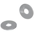 vidaXL Podložky 2 ks Strieborná 18 x 18 x 1,2 mm Železo