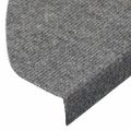 vidaXL Nášľapy na schody samolepiace 10 ks sivé 65x22,5x3,5 cm