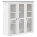 vidaXL Komoda BODO biela 115x43x200,5 cm borovicový masív