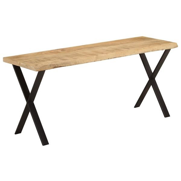 vidaXL Záhradná lavička so živou hranou 105 cm mangovníkový masív
