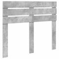 vidaXL Rám postele Betónová 120 x 190 cm Masívne borovicové drevo