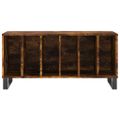 vidaXL Skrinka na platne dymový dub 100x38x48 cm kompozitné drevo