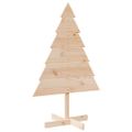vidaXL Drevený vianočný stromček na dekoráciu 110 cm drevený masív