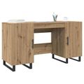 vidaXL Stôl dub artisan Kompozitné drevo 140 x 50 x 75 cm