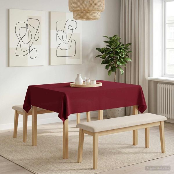 vidaXL Uterák na stôl Obdĺžnikový Víno červené 110 x 140 cm