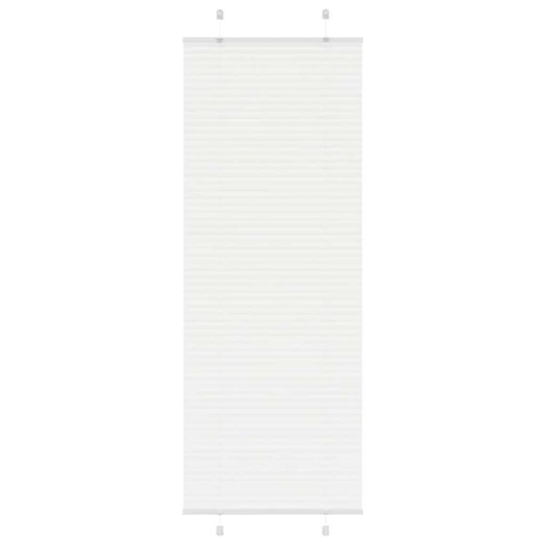 vidaXL plisovaná roleta biela 75x200 cm šírka látky 74,4 cm