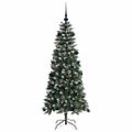vidaXL Umelý vianočný stromček Zelená 150 cm PVC, plast a oceľ