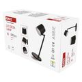 LED stolná lampa ABBIE, dobíjacia, čierna