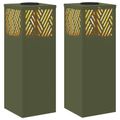 vidaXL Solárne LED svetlo na chodník 2 ks Teplá biela 18 x 18 x 50 cm