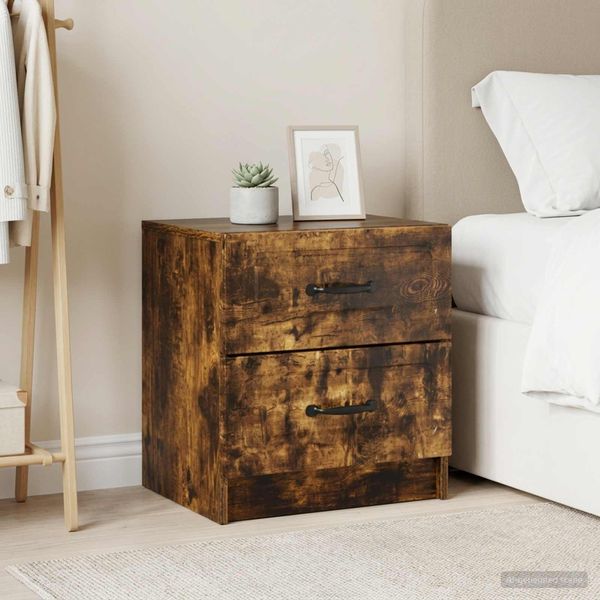vidaXL Nočný stolík 2 ks Dymový dub 43 x 34,5 x 44,5 cm