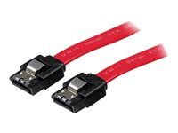 SATA kábel - Serial ATA 150/300/600 - SATA (samec) do SATA (samica) - 1,5 ft - so západkou - červený - LSATA18 - Kabel SATA - Serial ATA 150/300/600 - SATA (samec) do SATA (samica) - 46 cm - opatrený západkou - červená - pre P/N: 10P6G-PCIE-SATA-CARD, 2P6G-PCIE-SATA-CARD, 4P6G-PCIE-SATA-CARD, 6P6G-PCIE-SATA-CARD