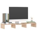 vidaXL Stojan na monitor 60x24x10,5 cm masívna borovica