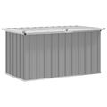 vidaXL Záhradný úložný box, sivý 129x67x65 cm