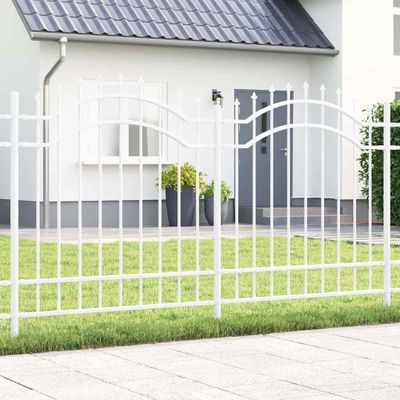 vidaXL Záhradný plot Woerden Biela 240 x 165 cm