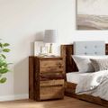 vidaXL Nočná skrinka Old Wood 40x35x62,5 cm Engineered Wood