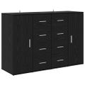 vidaXL Komody CORONA 2 ks Čierny dub 59 x 39 x 80 cm Kompozitné drevo