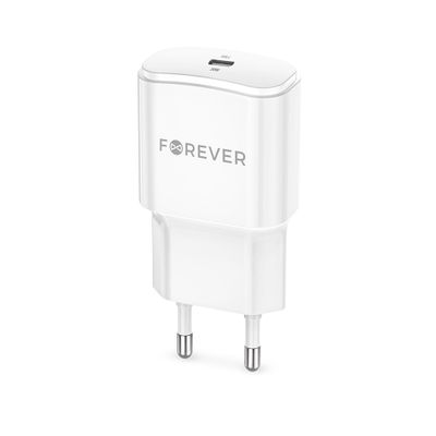Nabíjačka Forever TC-01-20C PD QC 1x USB-C 20W biela